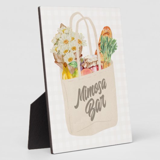 Ze is van de markt Vrijgezellenfeest Mimosa Bar Fotoplaat (Zijkant)