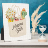 Ze is van de markt Vrijgezellenfeest Mimosa Bar Fotoplaat (Zijkant)