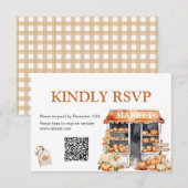 Ze is van de markt Vrijgezellenfeest QR Rsvp kaart (Voorkant / Achterkant)