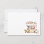 Ze is van de markt Vrijgezellenfeest QR Rsvp kaart (Achterkant)