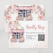 Ze is van de markt Vrijgezellenfeest QR Rsvp kaart (Voorkant / Achterkant)