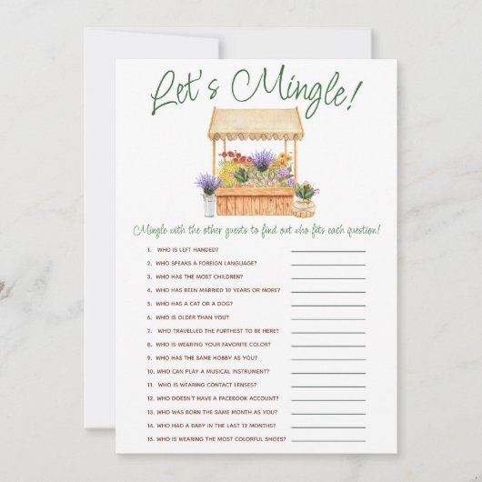 Ze is van de markt Vrijgezellenfeest spel Kaart (Voorkant)