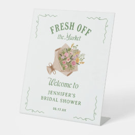 Ze is van de markt Vrijgezellenfeest welkom Reclamebord Met Voetstuk