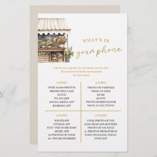 Ze is van de markt wat er in je telefoonspel zit (Voorkant / Achterkant)