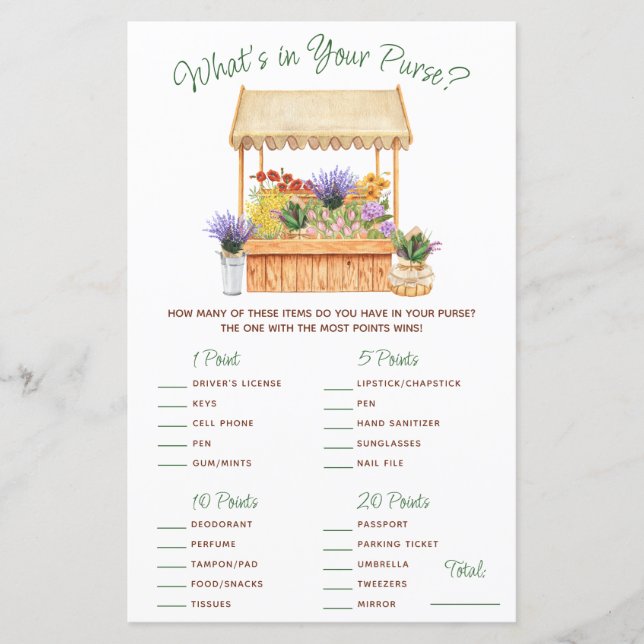 Ze is van de markt! Wat zit er in je portemonnee?  (Voorkant)