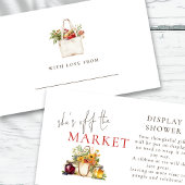 Ze is van de markt Wildflowers Display Shower Informatiekaartje