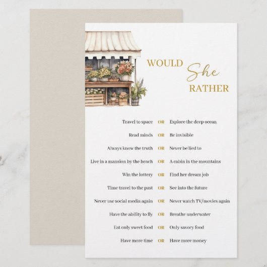 Ze is van de markt, zou ze liever spelen (Voorkant / Achterkant)