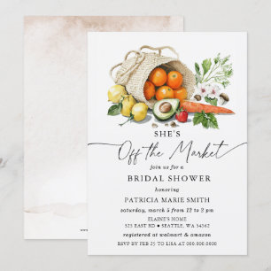 Ze is van het Market Farmers Market Vrijgezellenfe Kaart