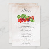 Ze is van het Market Farmers Market Vrijgezellenfe Menu (Voorkant / Achterkant)