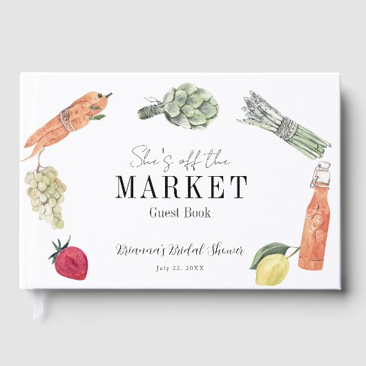 Ze is van het Vrijgezellenfeest van de boerenmarkt Gastenboek (Voorkant)