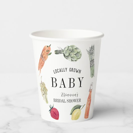 Ze is van het Vrijgezellenfeest van de boerenmarkt Papieren Bekers (Achterkant)