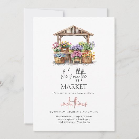 Ze is van het Vrijgezellenfeest van de markt Kaart (Voorkant)