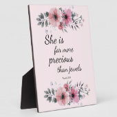 Ze is veel waardevoller dan juwelen fotoplaat (Zijkant)