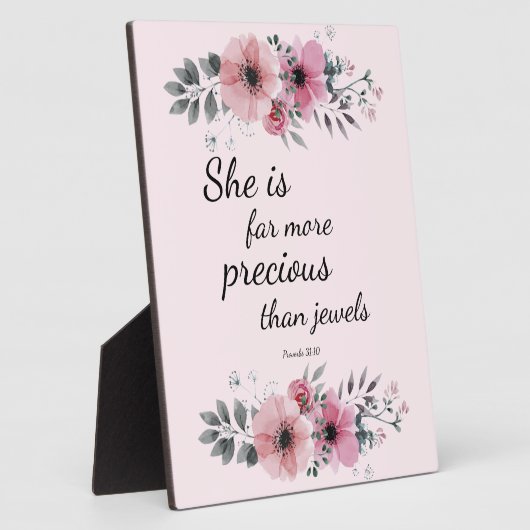 Ze is veel waardevoller dan juwelen fotoplaat (Zijkant)