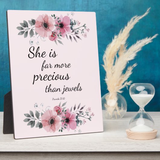 Ze is veel waardevoller dan juwelen fotoplaat (Zijkant)