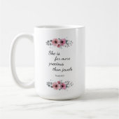 Ze is veel waardevoller dan juwelen koffiemok (Links)