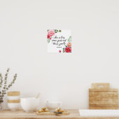 Ze is veel waardevoller dan juwelen poster (Keuken)