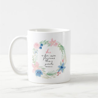 Ze is veel waardevoller dan juwelen - Proverbs 31 Koffiemok