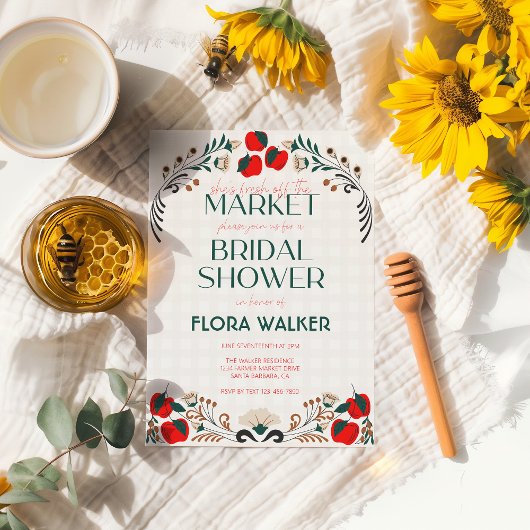 Ze is vers van de markt Apple Vrijgezellenfeest Kaart