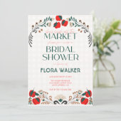 Ze is vers van de markt Apple Vrijgezellenfeest Kaart (Staand voorkant)