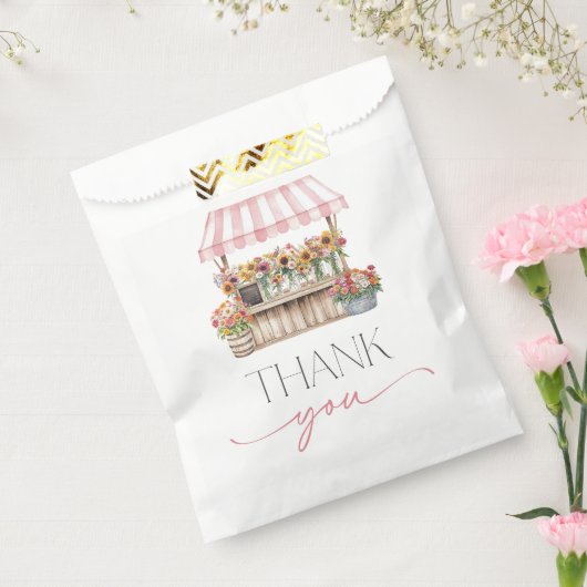 Ze is vers van de markt bedankzakje (Gezegeld)