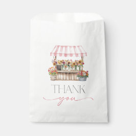 Ze is vers van de markt bedankzakje