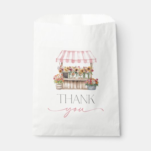 Ze is vers van de markt bedankzakje (Voorkant)