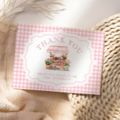 Ze is vers van de markt Bloemen Vrijgezellenfeest Bedankkaart