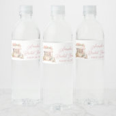 Ze is vers van de markt Bloemen Vrijgezellenfeest Waterfles Etiket (Flessen)