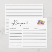 ZE IS VERS VAN DE MARKT BLOEMENRECEPT INFORMATIEKAARTJE (Voorkant / Achterkant)