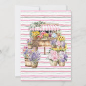 Ze is vers van de markt bloemrijke bruidsdouche kaart (Achterkant)