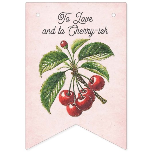 Ze is vers van de markt bruids Bunting Banner (Eerste vlag)