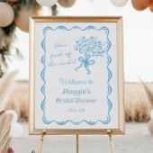 Ze is vers van de markt bruids welkom poster