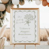 Ze is vers van de markt bruids welkom poster