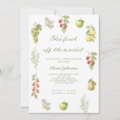 Ze is vers van de markt bruidsbeur  kaart (Voorkant)