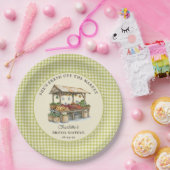 Ze is vers van de markt Bruidsdouche Papieren Bordje (Feest)