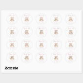 Ze is vers van de markt Bruidsfeest Bedankt Ronde Sticker (Vel)