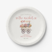 Ze Is Vers Van De Markt Bruidsfeest Papieren Bordje (Voorkant)