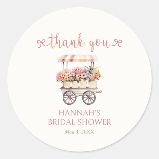 Ze is vers van de markt bruidsfeest  ronde sticker (Voorkant)