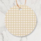 Ze is vers van de markt bruidsmeisjesfeest  bedankjes labels (Achterkant)