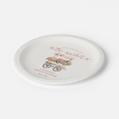 Ze is vers van de markt bruidsmeisjesfeest papieren bordje (Gekanteld)