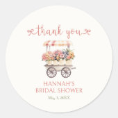 Ze Is Vers Van De Markt Bruidsmeisjesfeest  Ronde Sticker (Voorkant)