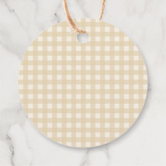 Ze is vers van de markt bruidsshower  bedankjes labels (Achterkant)