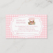 Ze is vers van de markt display douche informatiekaartje (Voorkant)