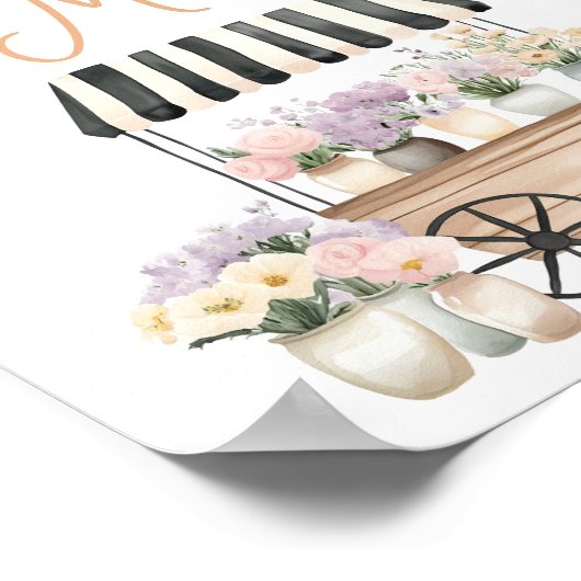 Ze is vers van de markt en raadt hoeveel kussen poster (Hoek)