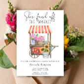 Ze is vers van de markt Flower Vrijgezellenfeest Kaart