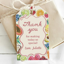 Ze is vers van de markt Fruit Bruidsmeisjesfeest Cadeaulabel