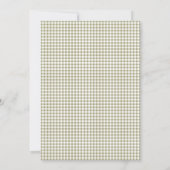 Ze is vers van de markt Gingham bruidsdouche Kaart (Achterkant)