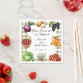 Ze is vers van de markt Gingham bruidsdouche Servet (Insitu)