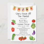 Ze is vers van de markt Groenten Vrijgezellenfeest Kaart (Voorkant)
